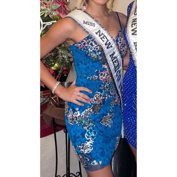 Blue Vienna Size 0 Cocktail dress - Picture 2 of 2